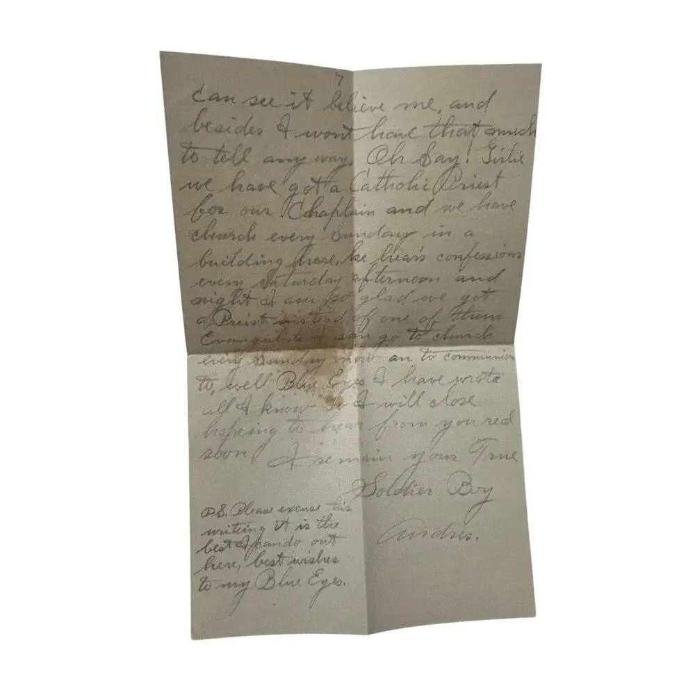 Vintage Postal History Cover With Original Love Letter Included Romantic Letter